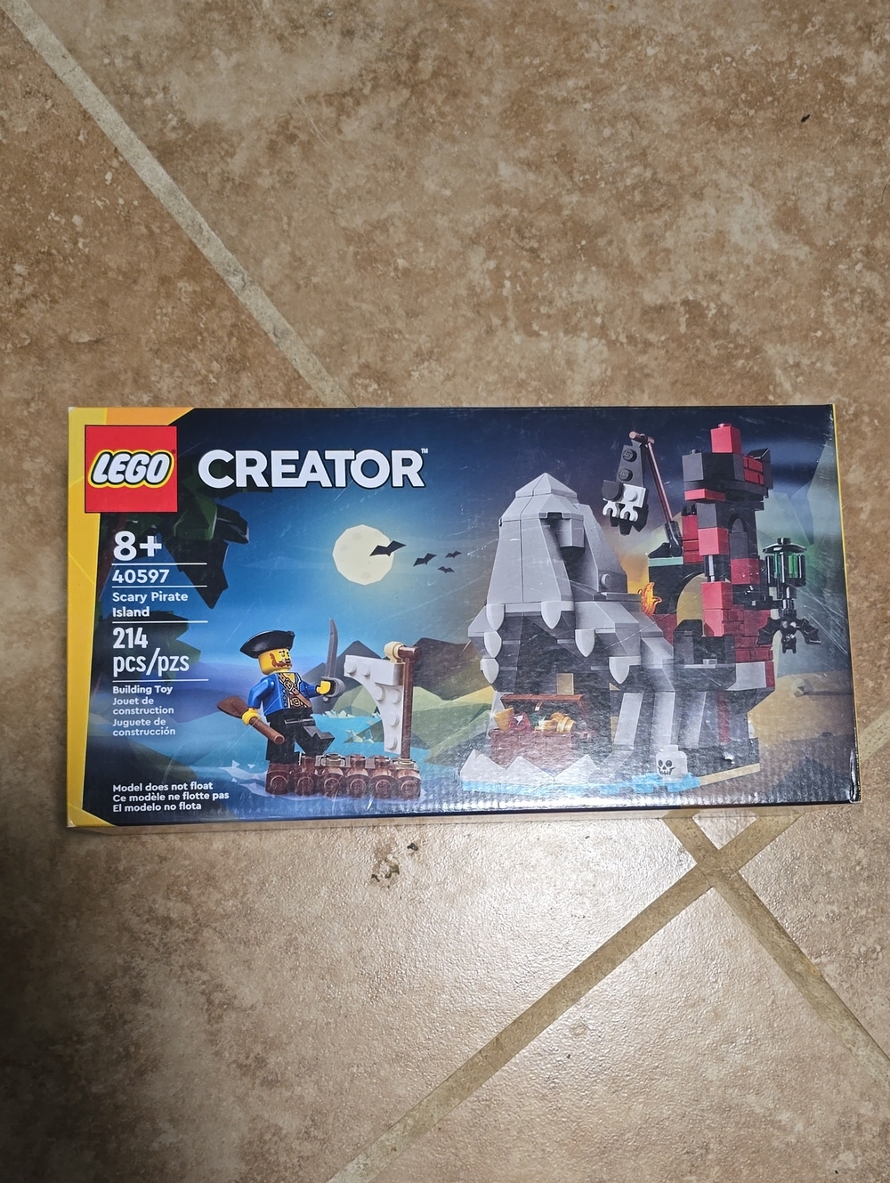 Lego Creator Scary Pirate Island Set with Black Red Gray White Elements